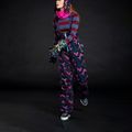 Spodnie snowboardowe damskie ROXY X Rowley Insulated Bib true black darkreds floral 5