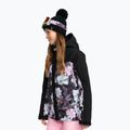 Kurtka snowboardowa damska ROXY Galaxy true black blurry flower 2