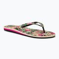 Japonki damskie ROXY Portofino III black/pink/soft lime