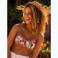 Góra od stroju kąpielowego ROXY Printed Beach Classics Bralette anthracite palm song s 10