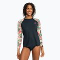 Longsleeve do pływania damski ROXY Lycra Printed anthracite palm song s 2