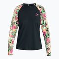 Longsleeve do pływania damski ROXY Lycra Printed anthracite palm song s