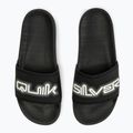 Klapki męskie Quiksilver Rivi Wordmark Slide II black 1 8