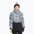 Kurtka snowboardowa dziecięca Quiksilver Mission Printed Block heritage scribble black