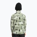 Bluza snowboardowa dziecięca Quiksilver Aker Half Zip Fleece shadow checks desert sage 3