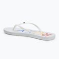 Japonki damskie ROXY Sandy III white/rainbow monogram 3