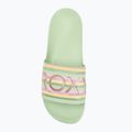 Klapki damskie ROXY Slippy II green stripe 5