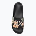 Klapki damskie ROXY Slippy II black/green print 5