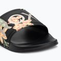 Klapki damskie ROXY Slippy II black/green print 7