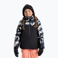 Kurtka snowboardowa dziecięca ROXY Galaxy true black/big flower