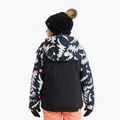 Kurtka snowboardowa dziecięca ROXY Galaxy true black/big flower 2