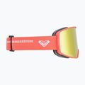Gogle snowboardowe damskie ROXY Storm W coral chic/clux ml orange 3