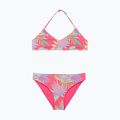 Strój kąpielowy dwuczęściowy dziecięcy ROXY Aquarella Tri Bralette Set sangria sunset