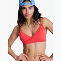 Góra od stroju kąpielowego ROXY Solid Essentials Wrap Bralette hibiscus