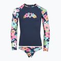 Strój kąpielowy dwuczęściowy dziecięcy ROXY Morning Flower Lycra Set mood indigo morning flowers