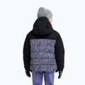 Kurtka snowboardowa dziecięca ROXY Snowyhill Printed Puffy true black wildin out rg 3