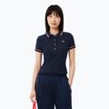 Koszulka polo damska Lacoste Polo DF9599 navy blue/rill/grenadine