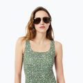 Strój kąpielowy jednoczęściowy damski Lacoste MF9608 green/flour 6