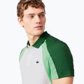 Koszulka polo tenisowa męska Lacoste Polo DH8963 white/liamone green 4