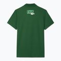 Koszulka polo tenisowa męska Lacoste Polo DH8963 white/liamone green 6