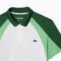 Koszulka polo tenisowa męska Lacoste Polo DH8963 white/liamone green 7