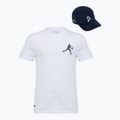 Koszulka męska + czapka Lacoste TH1044 white/ navy blue