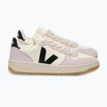 Buty damskie VEJA V-10 Prime Leather pure/black/parme 2