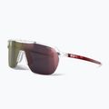 Okulary przeciwsłoneczne Julbo Frequency Spectron shiny translucent crystal/red/red flash