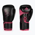 Rękawice bokserskie adidas Hybrid 80 czarno-różowe ADIH80
