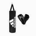 Zestaw bokserski dziecięcy adidas Youth Boxing Set worek + rękawice czarno-biały