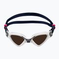 Okulary do pływania dziecięce Aquasphere Kayenne Compact 2022 white/grey/polarized brown 2