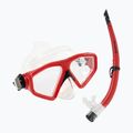 Zestaw do snorkelingu Aqualung Saturn Combo transparent/red 9