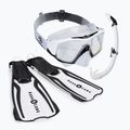 Zestaw do snorkelingu Aqualung Vita Set white/black