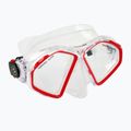 Maska do snorkelingu Aqualung Hawkeye transparent/red 6