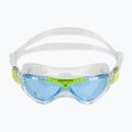 Maska do pływania dziecięca Aquasphere Vista transparent/bright green/blue 2