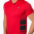 Koszulka polo męska Lacoste DH0866 fireman/white/black 5