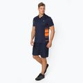 Koszulka polo męska Lacoste DH0866 navy blue/broom mandarin 3