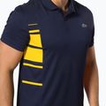 Koszulka polo męska Lacoste DH0866 navy blue/broom mandarin 5
