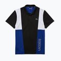 Koszulka polo męska Lacoste DH0840 black/white/cosmic/white