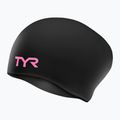 Czepek pływacki TYR Wrinkle Free black/pink 3
