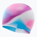 Czepek pływacki dziecięcy TYR Tiedye Silicone Multicolor Jr pink/purple