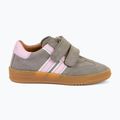 Buty barefoot dziecięce Froddo G3130269 light grey/pink 2