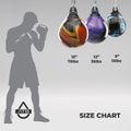 Gruszka bokserska Aqua Training Bag Energy Punching Bag 15" blue 9
