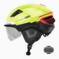 Kask rowerowy z kierunkowskazami ABUS Hyp-e Ace signal yellow 11