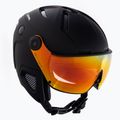 Kask narciarski Alpina Attelas Visor QVM black matte