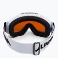 Gogle narciarskie dziecięce Alpina Piney white matt/ orange 3