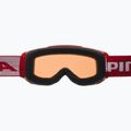 Gogle narciarskie dziecięce Alpina Piney red matt/ orange 8