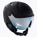 Kask narciarski Alpina Attelas Visor QVM black matt/silver