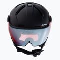 Kask narciarski Alpina Attelas Visor QVM black matt/silver 2