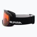 Gogle narciarskie Alpina Nakiska black matte/orange 4